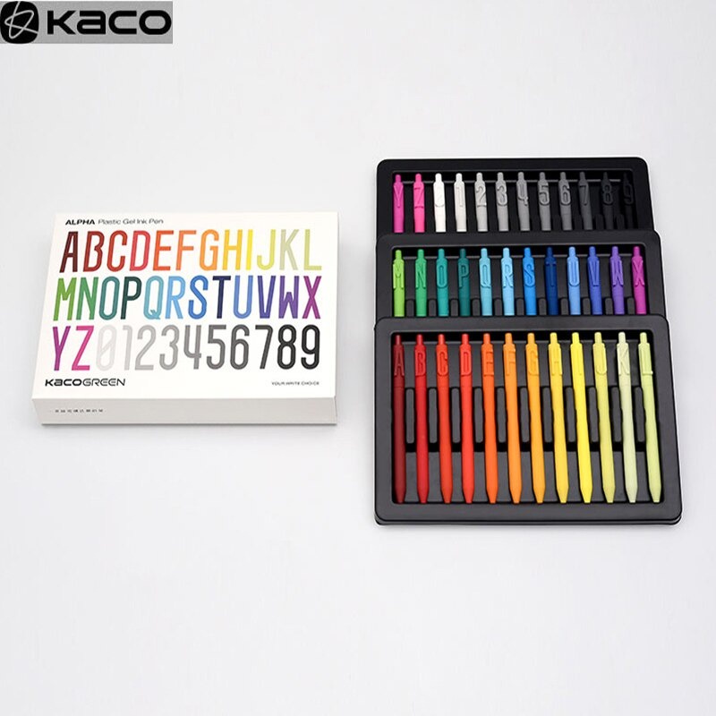 KACO Alpha Gel Pen Pena Pulpen Bolpoin 0.5mm 36 PCS - Mix Color