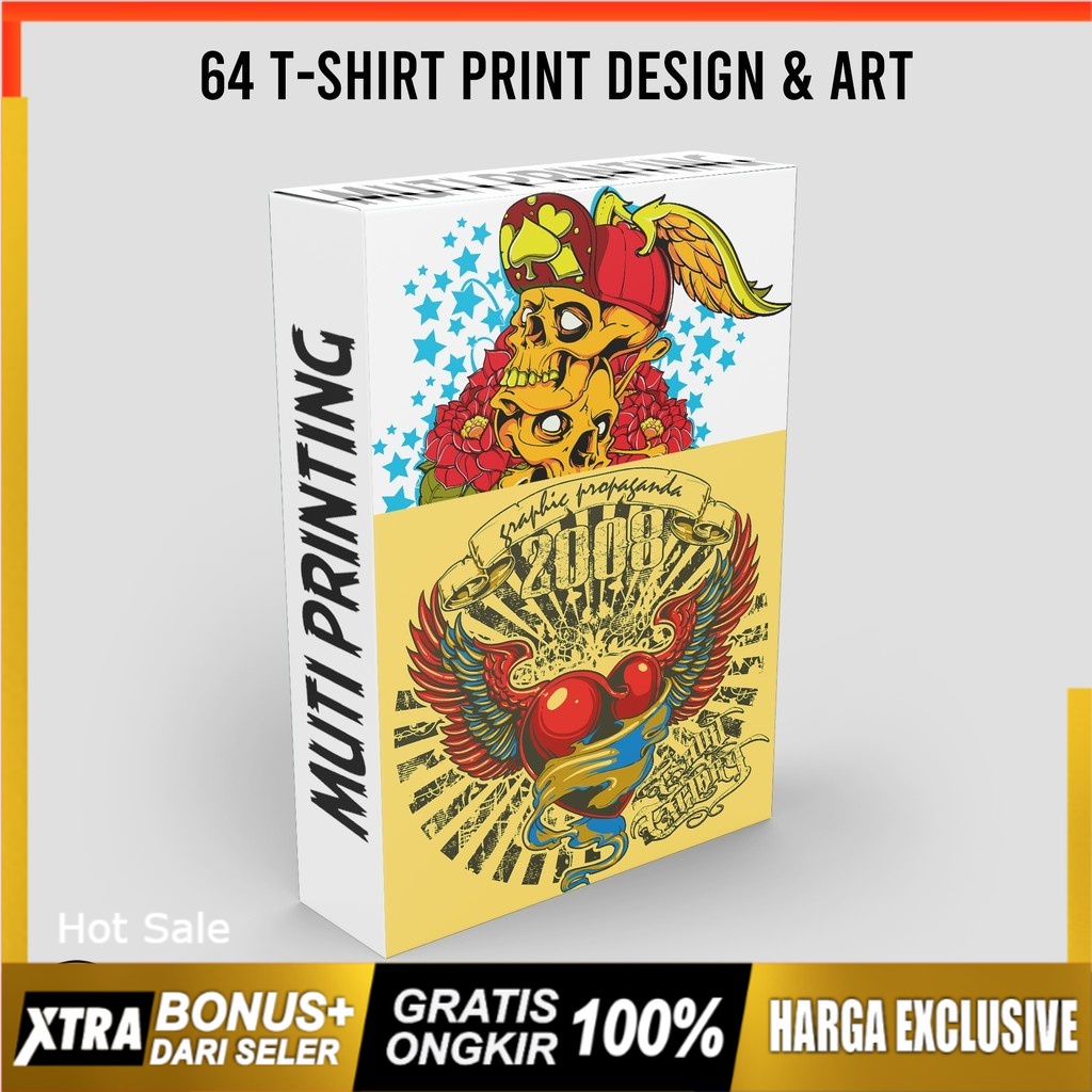 64 T-Shirt Print Design &amp; Art - Vector Designs