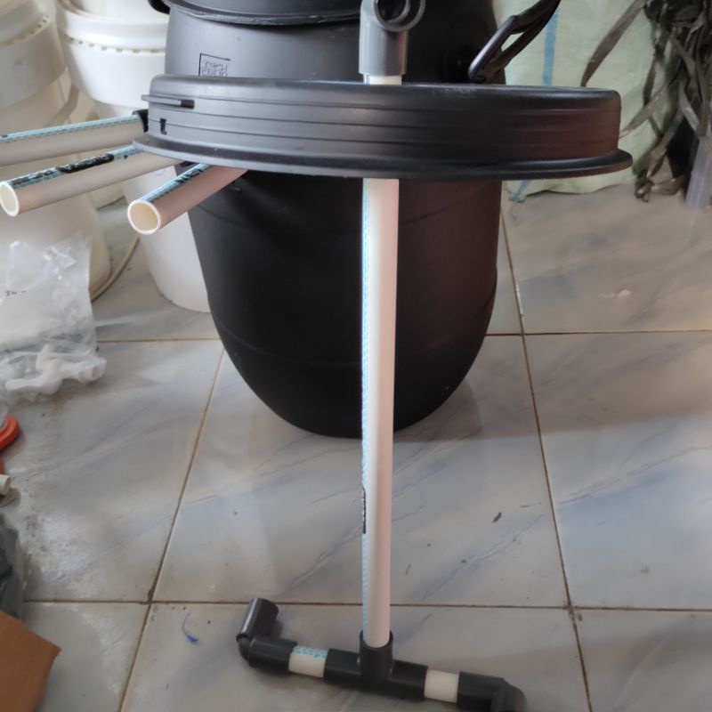 EMBER BIO FILTER KOLAM IKAN KOI DENGAN TONG -HITAM