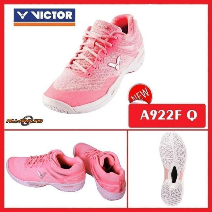 Barang Berkualitas Sepatu badminton A922 Q Original Victor Pink CUCI GUDANG