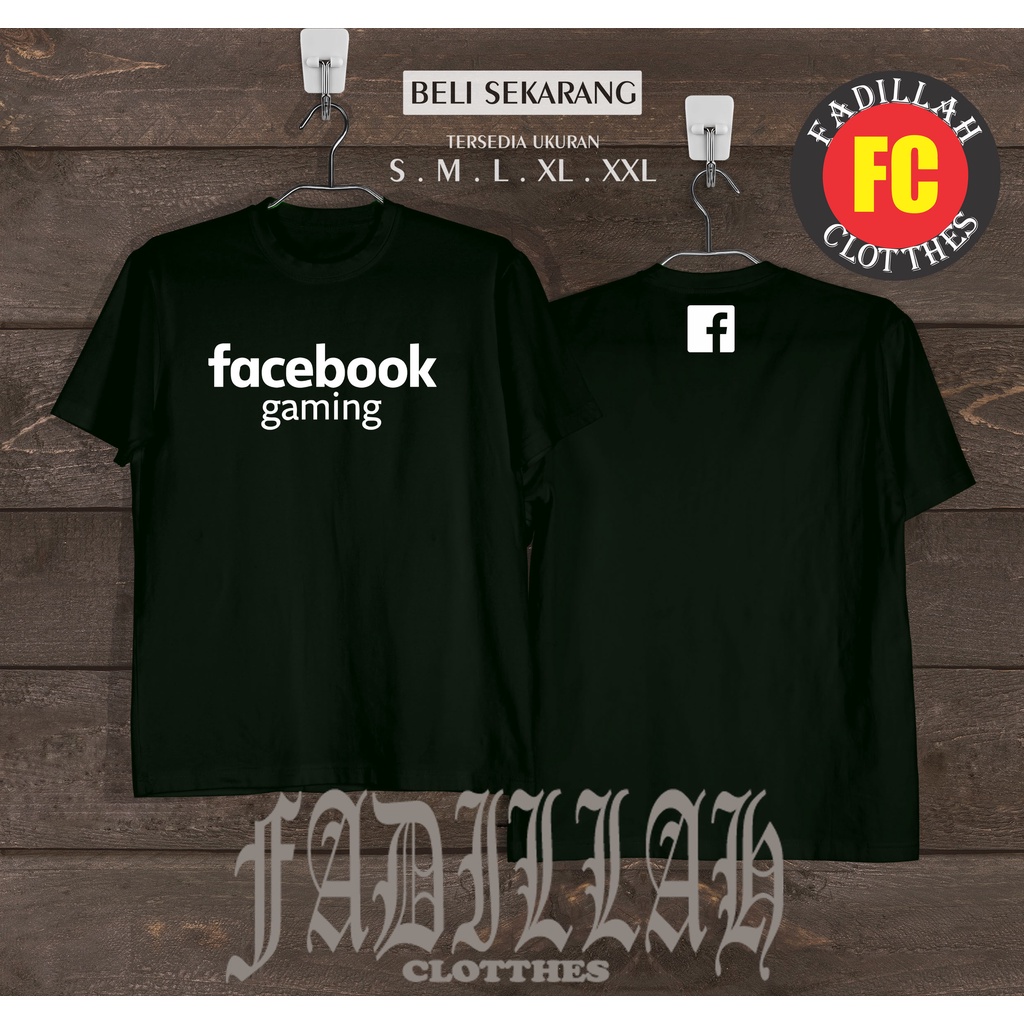Kaos Baju Logo Facebook Gaming Kaos Perusahaan Sosial Media