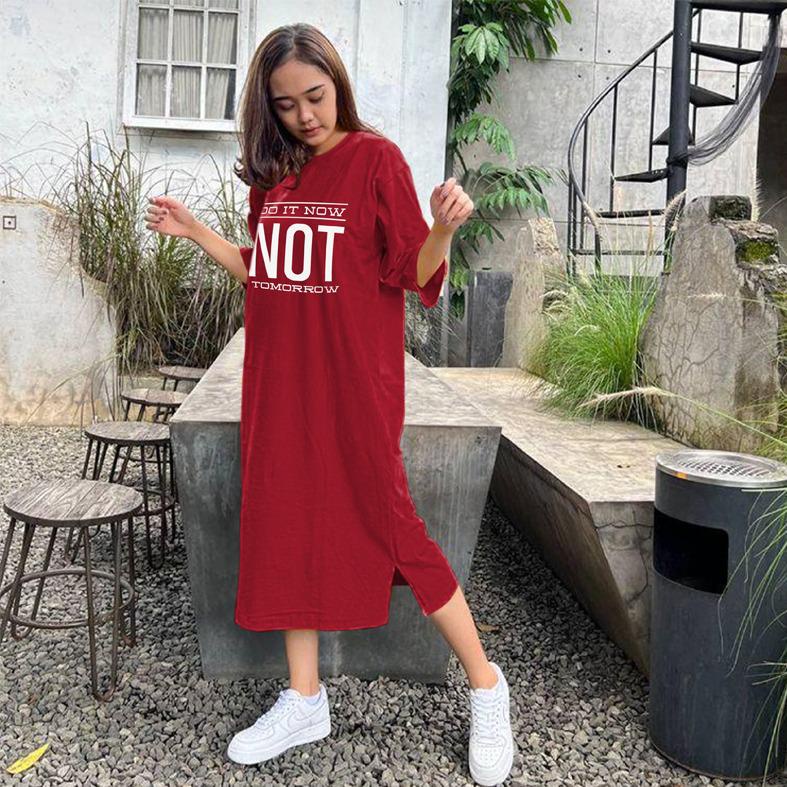 Baju Dress Oversize Tunik Premium Oversized Dress Tshirt NOT