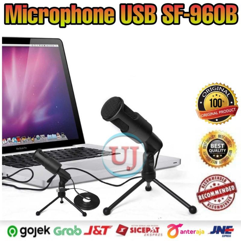 Mikrofon SF-960B Portable Microphone USB with Stand Mik PC Laptop