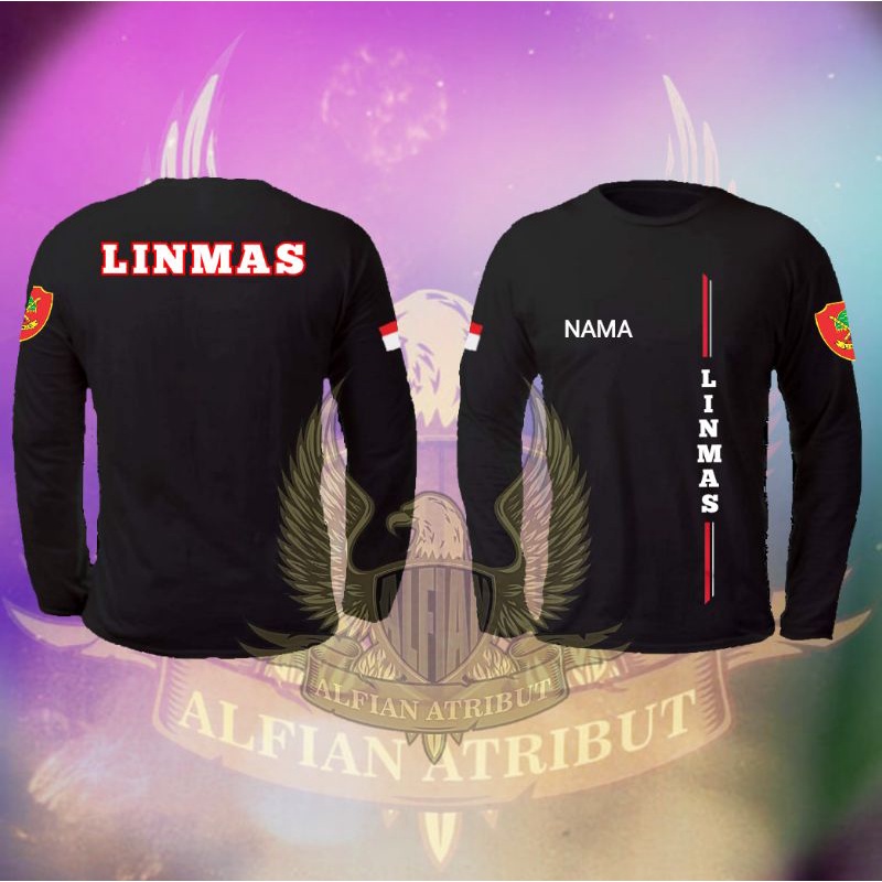 Kaos linmas,bAju kaos linmas terbaru,baju kaos atasan linmas lengan panjang