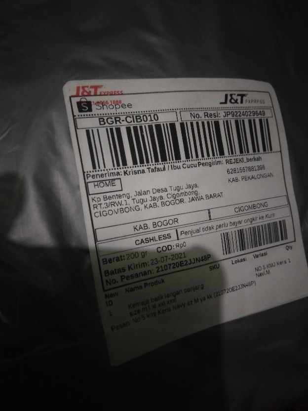 Kemeja Batik Lengan Panjang Size M L Xl Xxl Xxxl