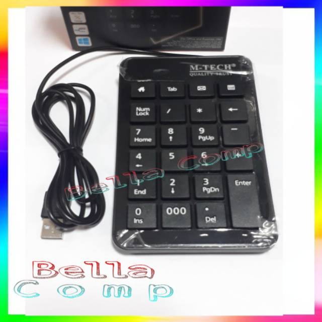 Keyboard Numerik M tech Numeric Keypad with 4 office hotkeys keyboard angka