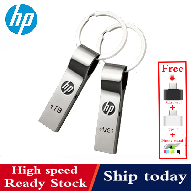 Bestseller HP 128GB 256GB 512GB 1TB Flash Drive High Speed Metal Waterproof U Disk Flash Drive Pendrive