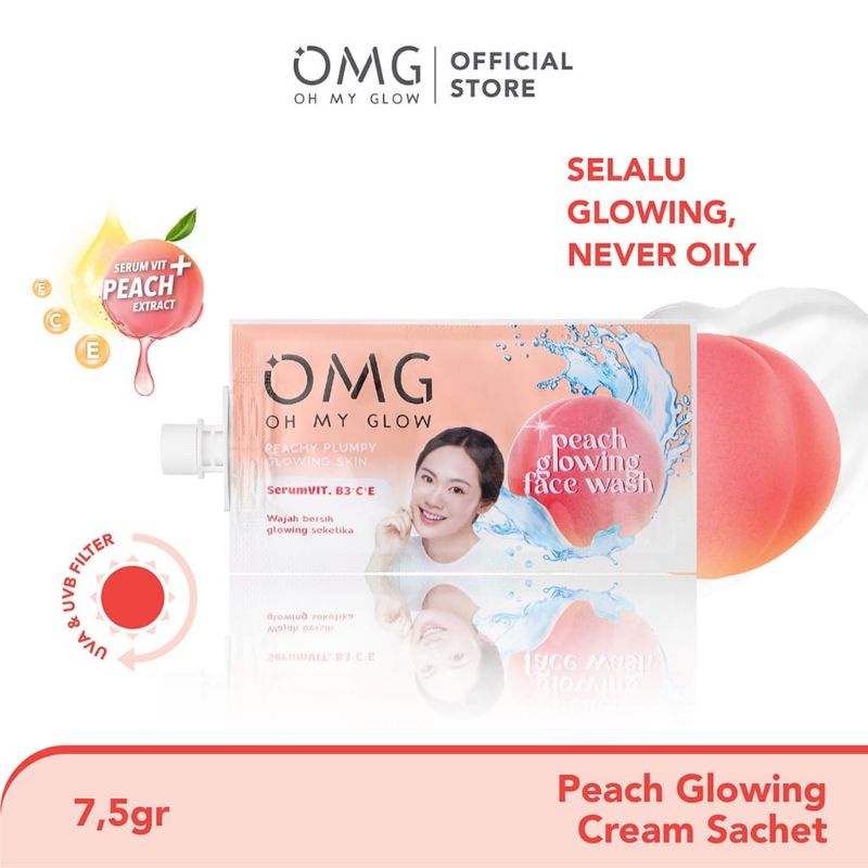 OMG Oh My Glow Peach Glowing Face Wash