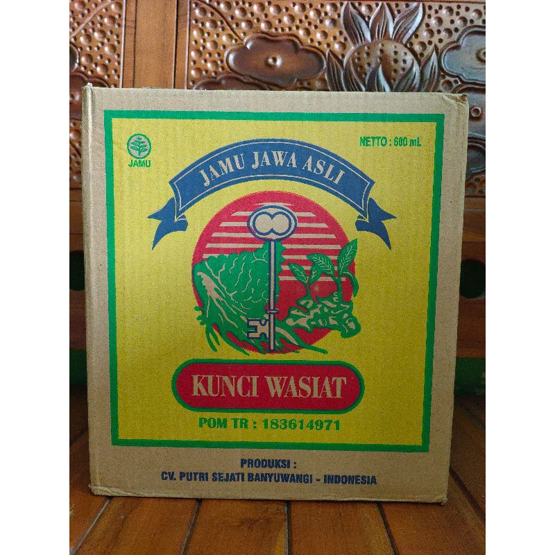 ( 1 KARTON ISI 12 ) JAMU KUNCI WASIAT / JAMU JAWA ASLI