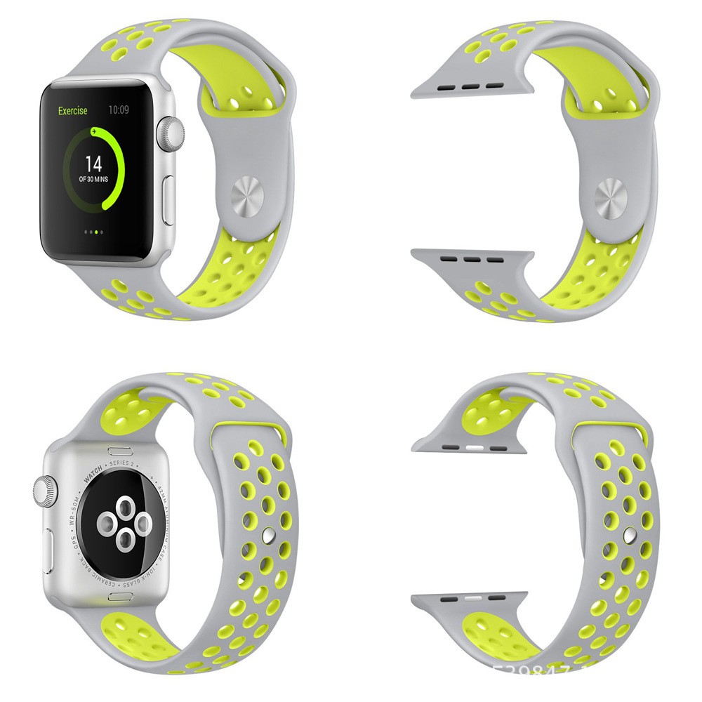 Original Nike Breathable Sport Strap Band for Apple Watch iWatch 42 mm rubber for iWatch series 1 2