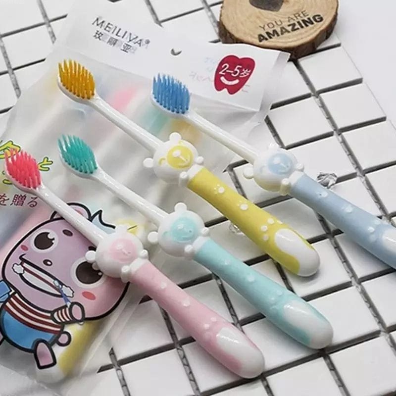 *ALIBABA1688* SIKAT GIGI ANAK KARAKTER LUCU VARIASI WARNA 1 PACK ISI 5PCS