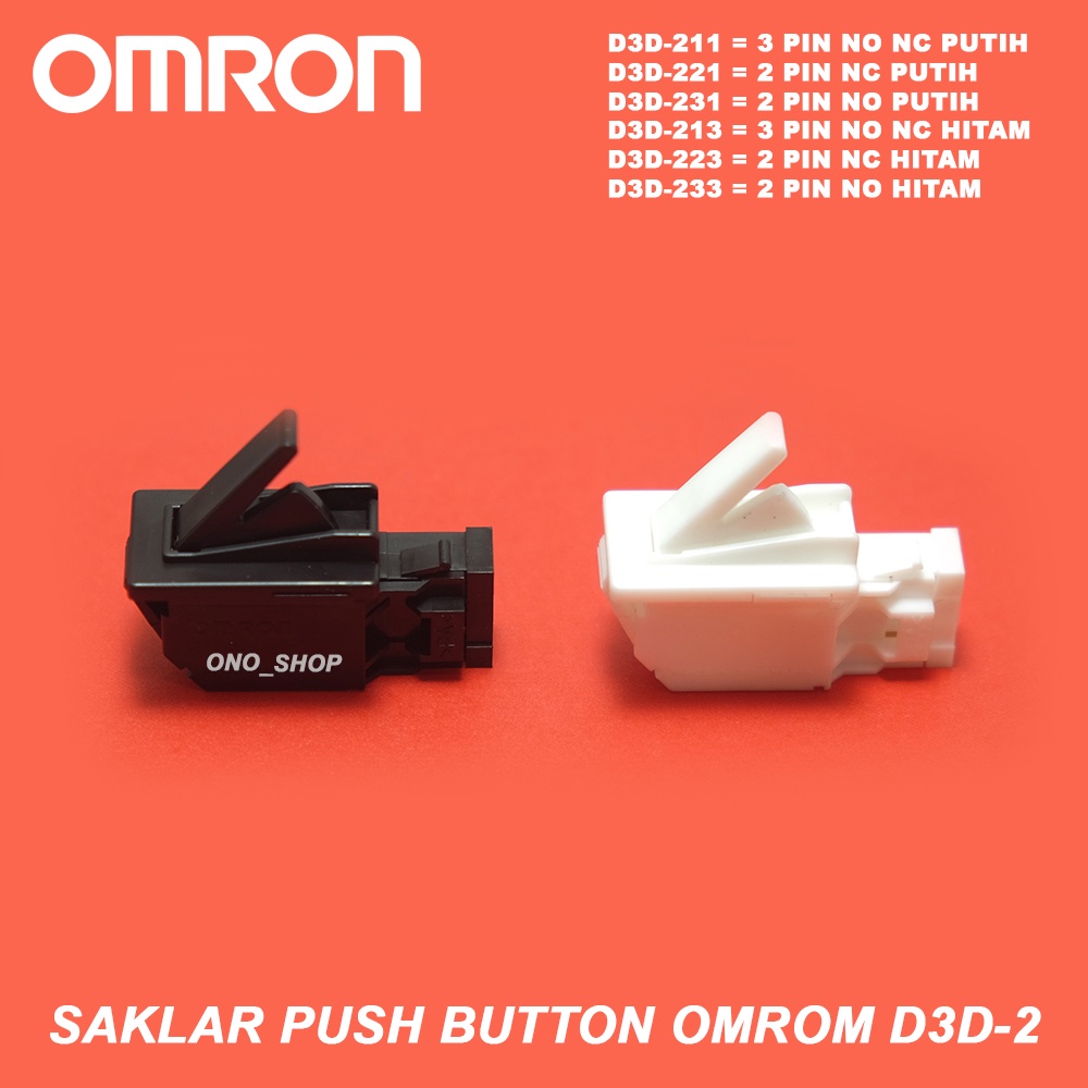 Omron D3D-2 - Saklar Push Button