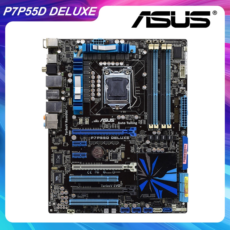 PREORDER ASUS P7P55D DELUXE LGA 1156 Intel P55 Desktop PC Motherboard DDR3 16GB Core i7 875K i5 655K