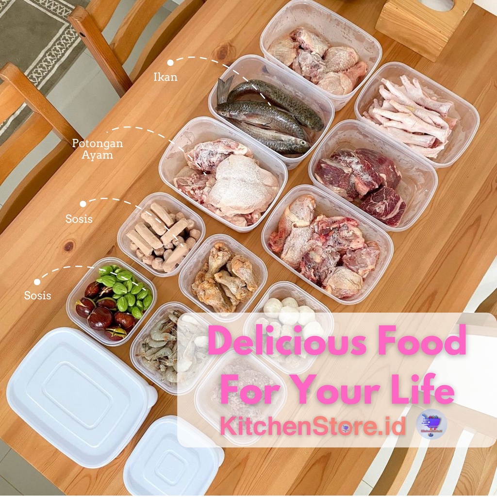 FOOD PREP CALISTA SET FOOD KONTAINER SET 12 PCS CALISTA RUMOI TERBARU TOPLES PUTIH KEKINIAN WADAH PENYIMPANAN KULKAS TOPLES PENYIMPANAN SAYUR DAN IKAN TOPLES BENING SET NEW FOOD CONTAINER TOPLES TRANSPARAN WADAH BUMBU KULKAS