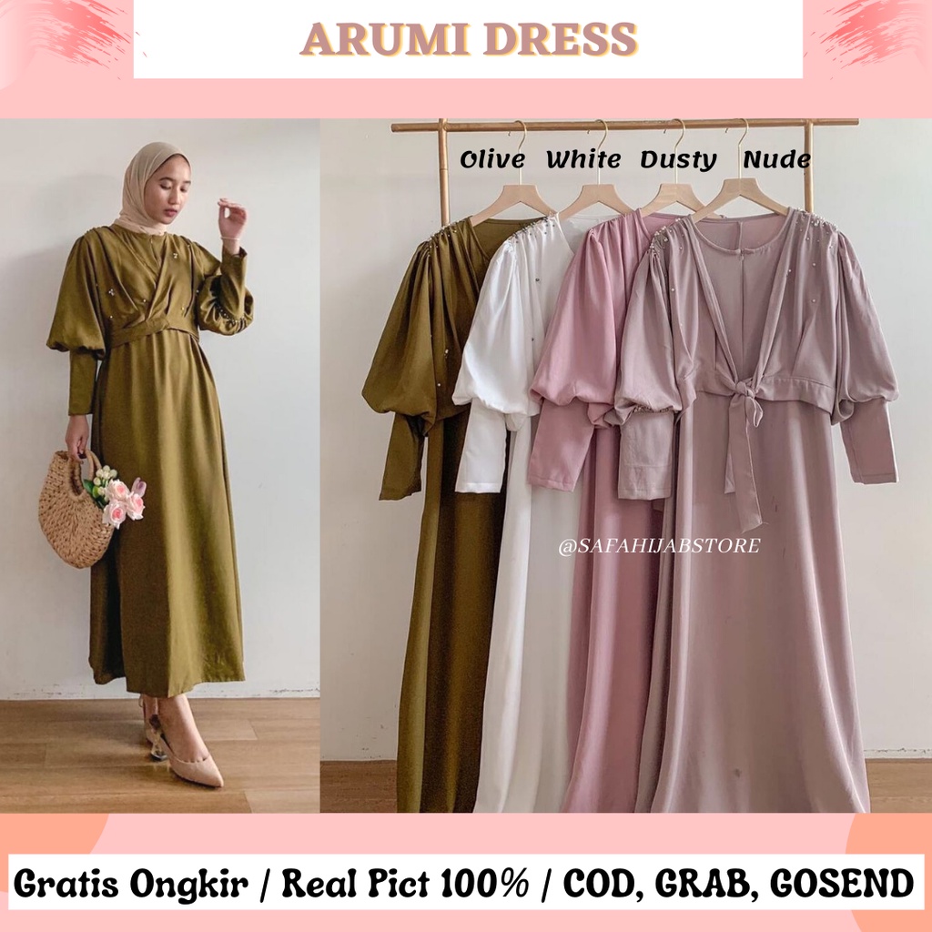 ARUMI DRESS / DRESS SERAGAMAN / DRESS KONDANGAN / DRESS PESTA / BRIDESMAID