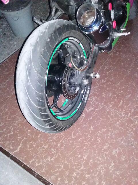 Stiker velg motor Kawasaki Ninja 250 Karbu Shopee Indonesia