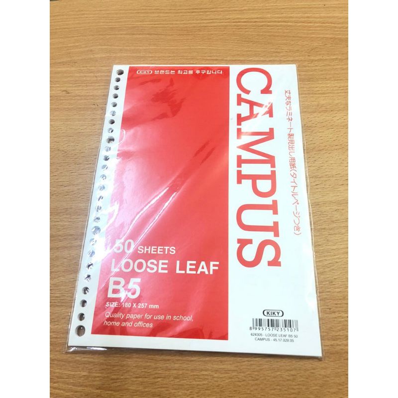 Loose Leaf B5 Kiky isi 50 lembar