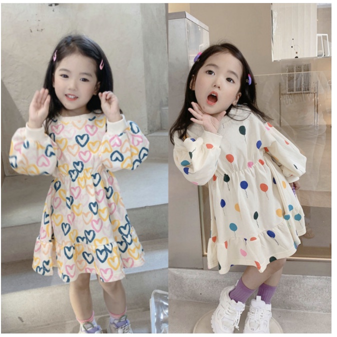 babyfit SWEET BALOON baju dress anak perempuan lengan panjang sc-m531r