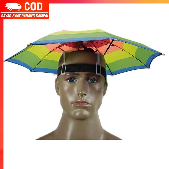 (100% BARANG ORI) Topi Payung Umbrella Hat - W655N8413