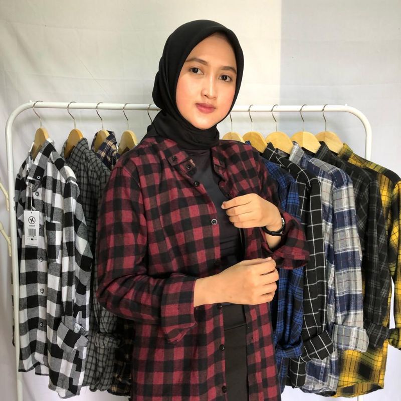 KEMEJA UNISEX PLANEL PREMIUM