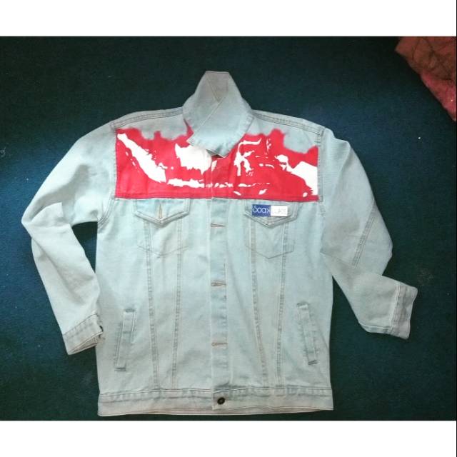 Jaket Denim lukis