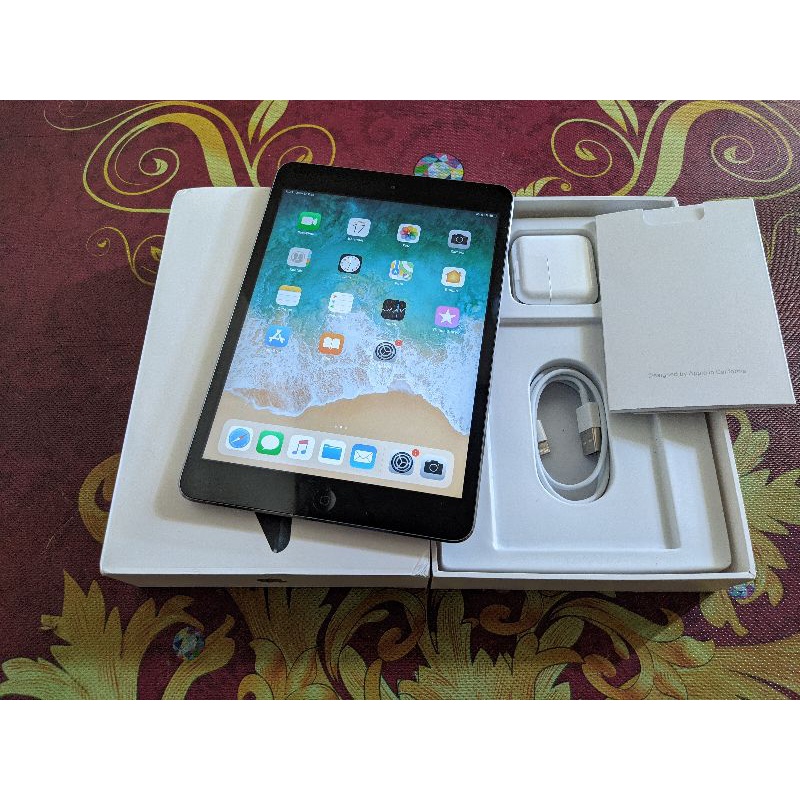 ipad mini 2 wifi/cellular fullset garansi