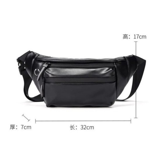 Waistbag Tas Selempang Waist Bag Tas Slempang Tas Pinggang Bahu Weistbag Kulit Pria Waterproof R20