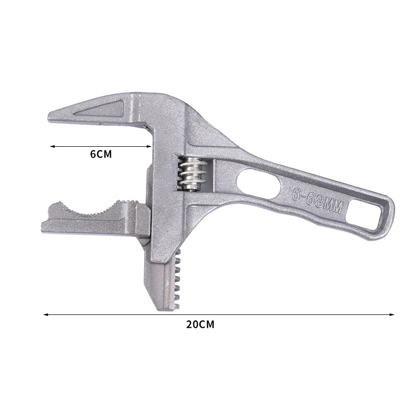 Kunci Pas Inggris Mini Universal Pipa Wrench Adjustable 6-68MM Kunci Inggris Besar[6-68mm] Kunci Inggris Pipa Kunci Pas Universal Adjustable Wrench