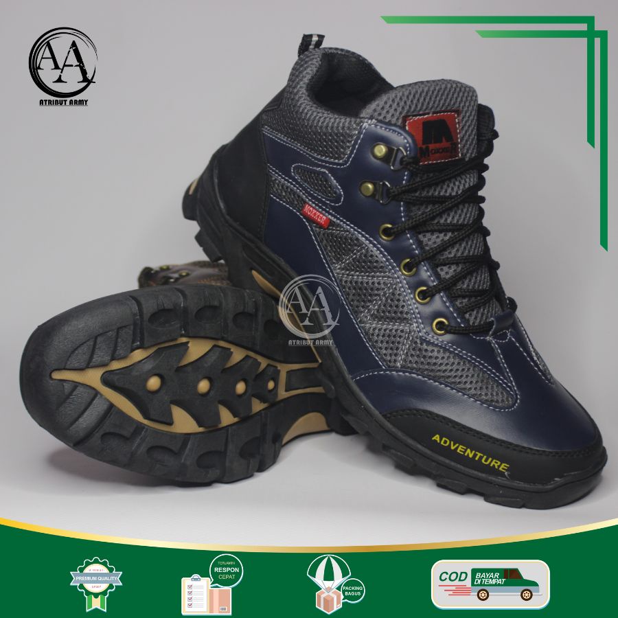 SEPATU HIKING GUNUNG CASUAL PRIA BOOTS SEPATU TOURING OUTDOOR JOGGER PRIA KASUAL KULIT ASLI SYNTETIC - B01