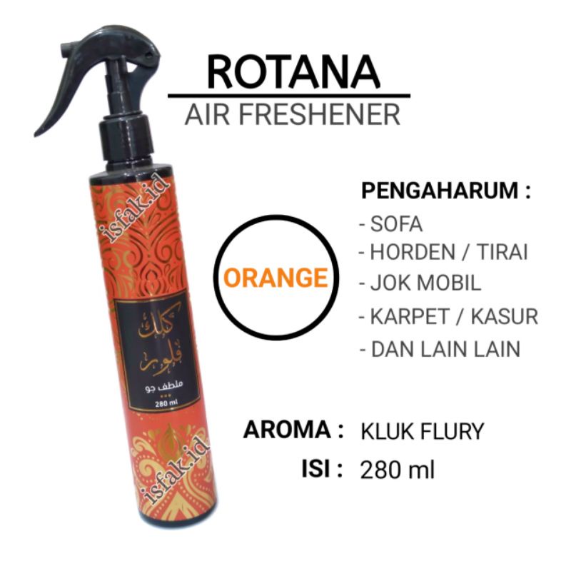 ALL VARIAN Air Freshener Rotana Pengharum Ruangan Mobil Karpet Horden Sofa Linen Aromatic Arab Spray 280ml