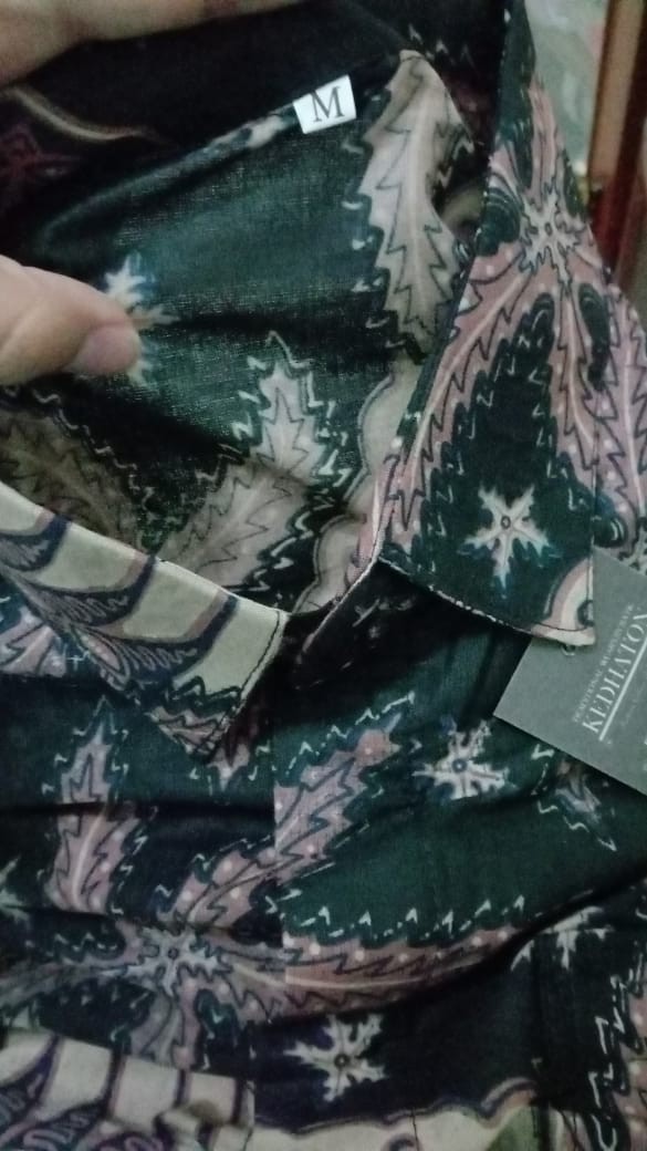 Kemeja Batik Pria Ppbtk07 Modern Lengan Panjang Casual Modis Trendy Masa Kini M L Xl Asli Pekalongan