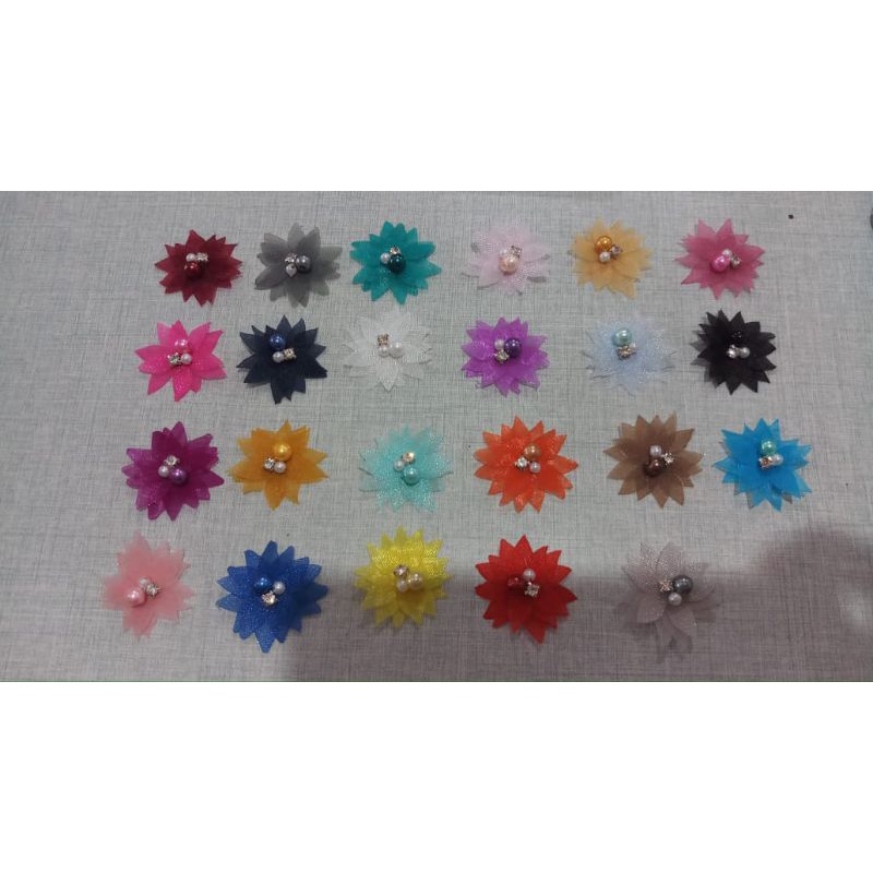 

(READY) BUNGA 3D BINTANG / PAYET KRISTAL JAHIT //DIAMON JAHIT / BUNGA KAIN JAHIT