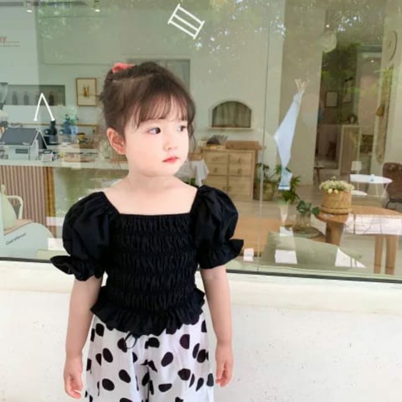 Baju Anak Perempuan Ifaya Sabrina Kids Korean Style / Blouse Top Atasan Anak Perempuan Cantik 6 bulan - 6 Tahun