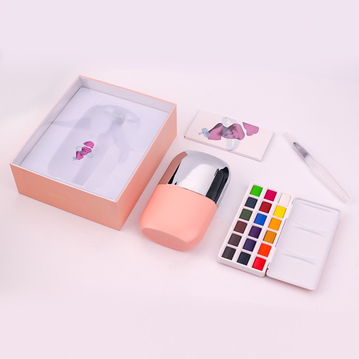 

MIYA HIMI SOLID WATERCOLOR BOX SET 18 CLR - pink