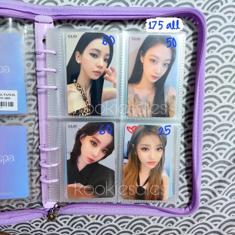 Photocard PC Aespa Clio Version 1 Ver Round Selfie Selca Karina Giselle Winter Ningning Pre-order Be