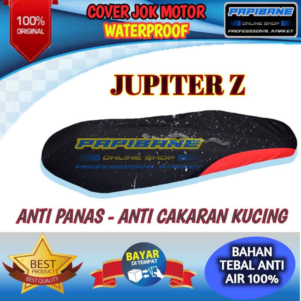 Cover Jok Motor Sarung Jok JUPITER Z/Z1, VEGA R/ZR, CRIPTON, MX135CC-150 CC Kain sarung jok motor un