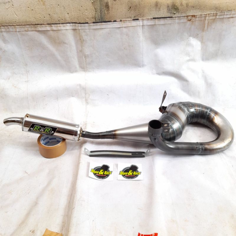 Terlaris !!! KNALPOT RACING VESPA  KANAN PX150, SUPER, EXCEL by R&R Pipes-Slencer copotan
