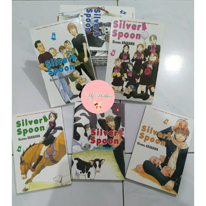 Silver Spoon / Gin no Saji 1 set (tersegel/terbuka)