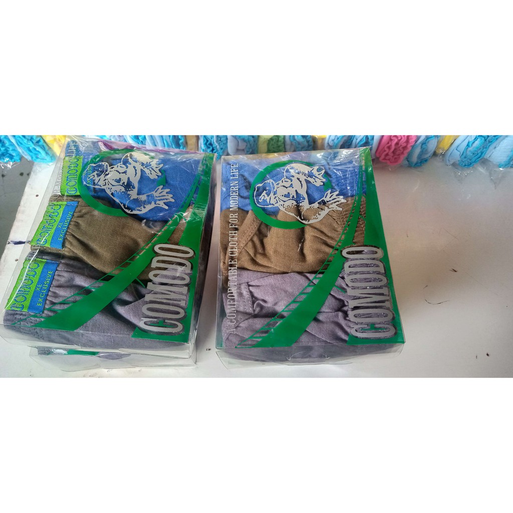 3 Pcs Celana Dalam Pria Dewasa Big Size Comodo / Sempak Jumbo Pria / CD Pria Ukuran Jumbo Comodo