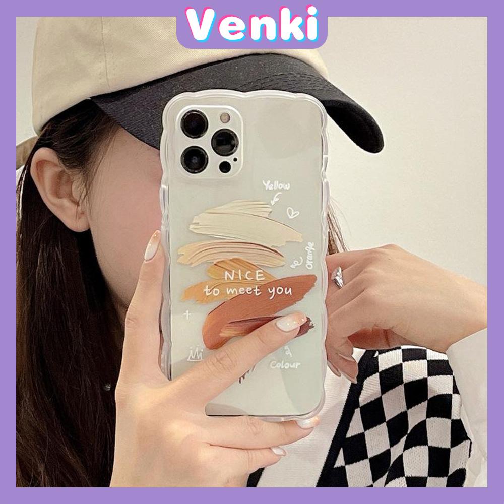iPhone Case Silicone Soft Case Clear Case Wave Non-Slip Shockproof Camera Full Coverage Protection Paint Art For iPhone 13 Pro Max iPhone 12 Pro Max iPhone 11 iPhone 7 Plus