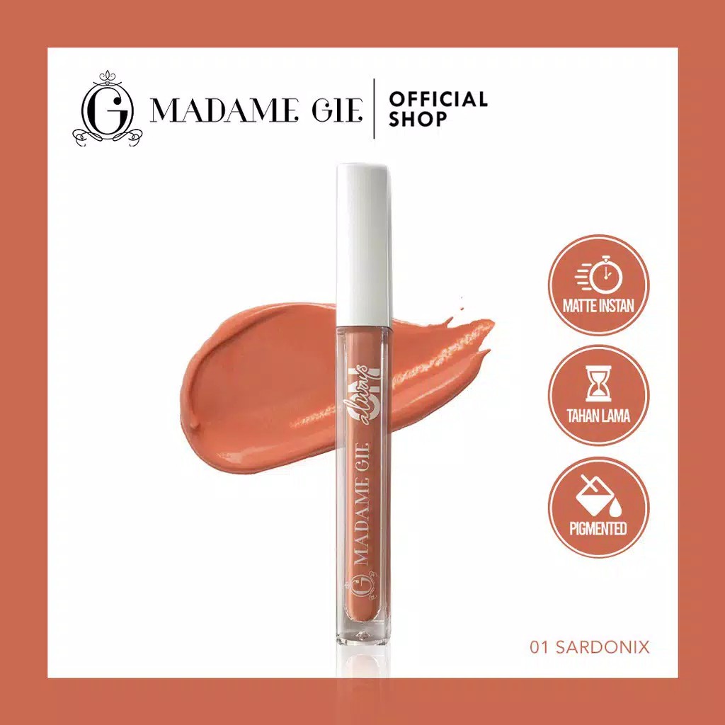 Madame Gie Always On Lip Cream - MakeUp Lip Cream Lipstik