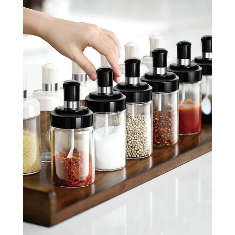 Toples Bumbu Wadah Tempat Bumbu Dapur / Botol Bumbu Unik / Wadah Bumbu dan Sendok/ Wadah Garam Meric