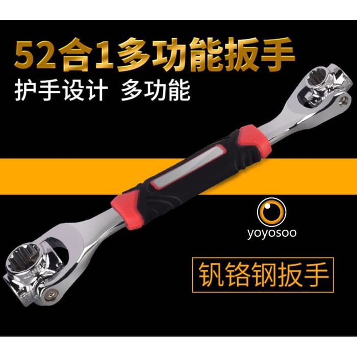 Kunci Pas Tiger Kunci Pas 48 in 1 Universal Wrench Socket Wrench AAA