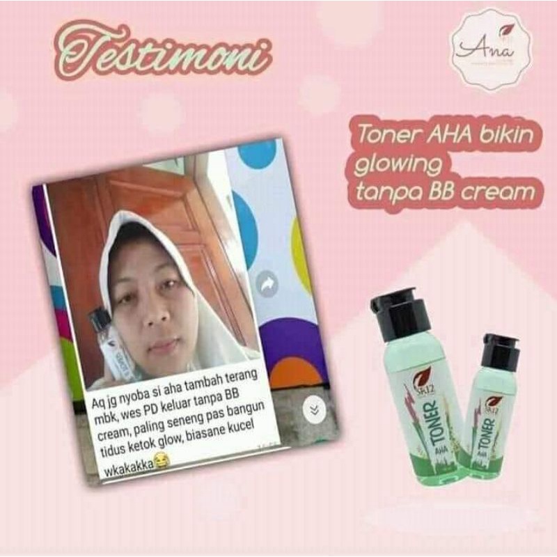 TONER AHA SR12 - Eksfoliasi kulit wajah