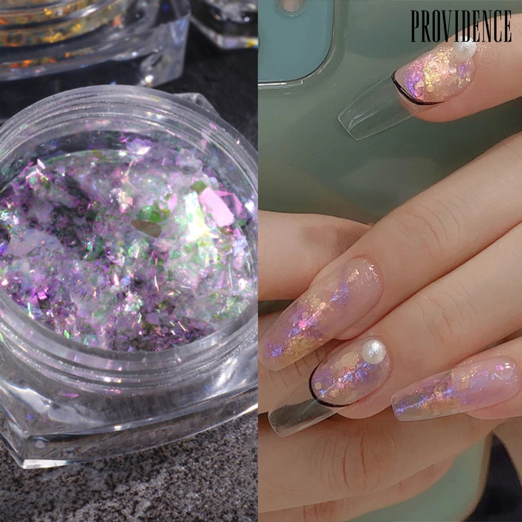 Providence 1 Botol Payet Glitter Cellophane Portable Untuk Nail Art / Manicure