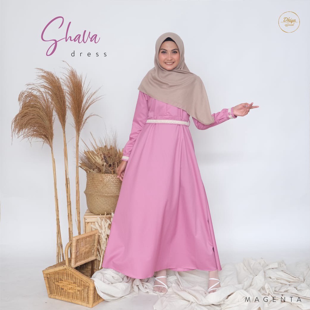 Gamis Only Magenta Shava By Dhiya Official