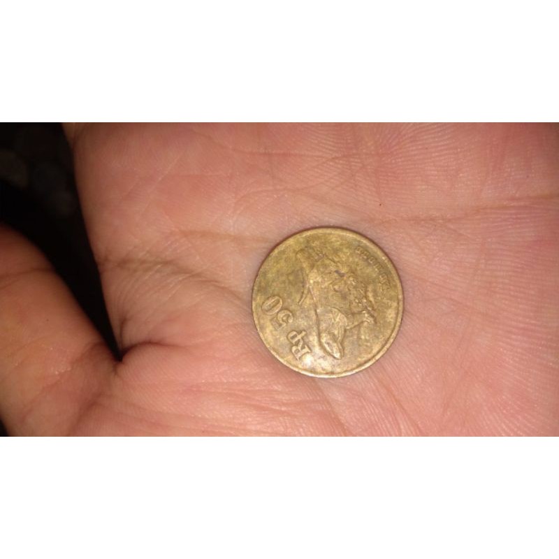 uang kuno rp 50 th 1993 / uang koin/ barang antik