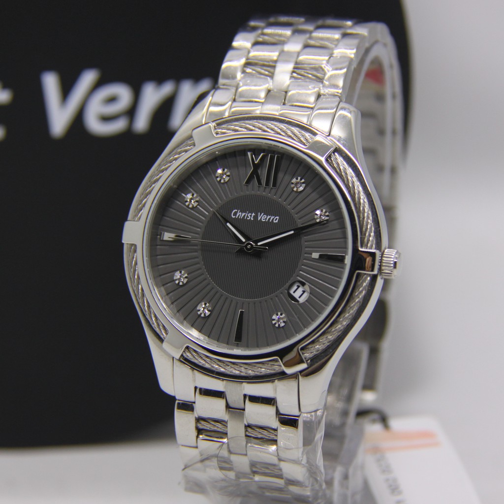 CHRIST VERRA JAM TANGAN ARLOJI PRIA ANALOG ORIGINAL GARANSI 31702 JAM TANGAN COWOK ARLOJI COWOK