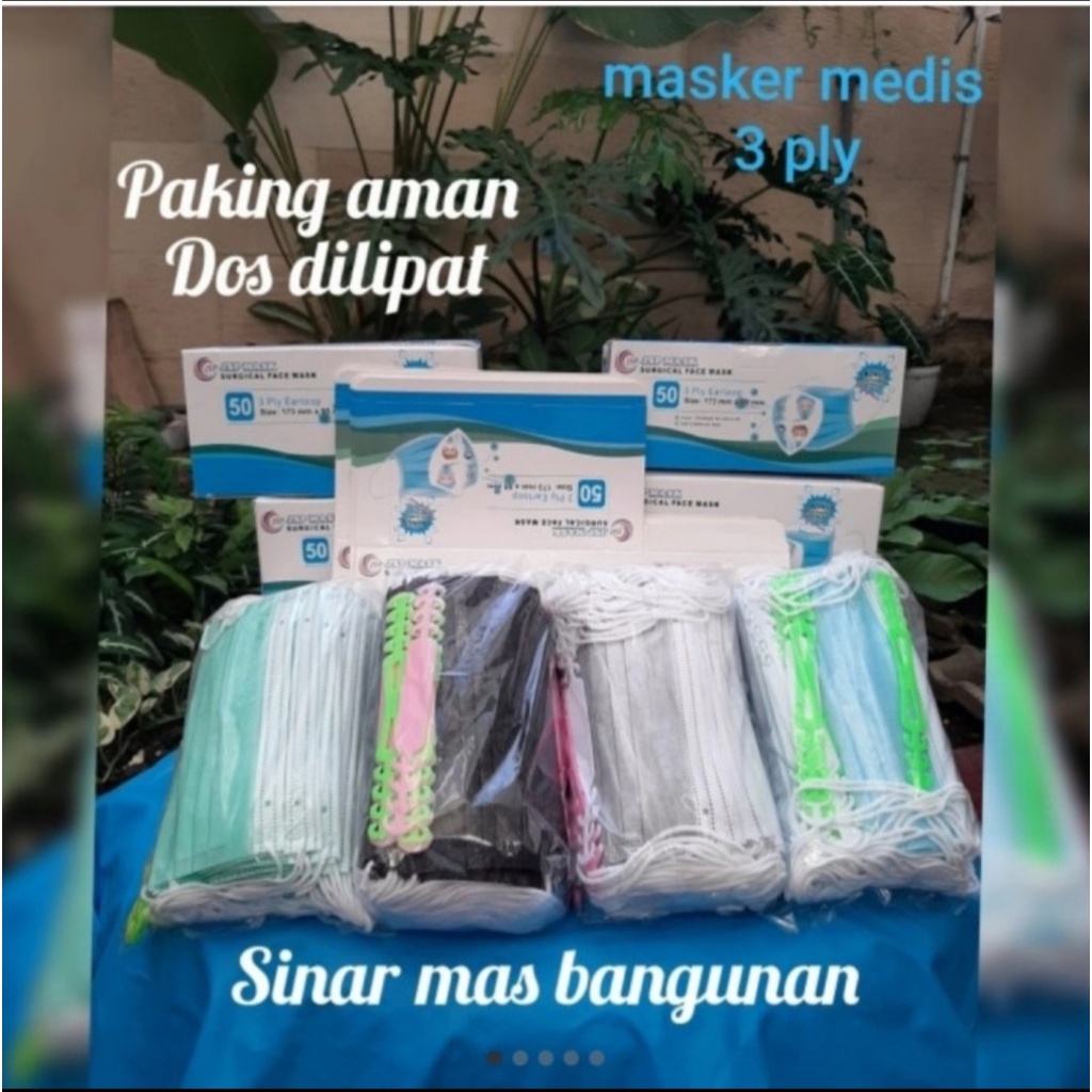 masker medis 3ply,masker medis jsp sm04 isi 50