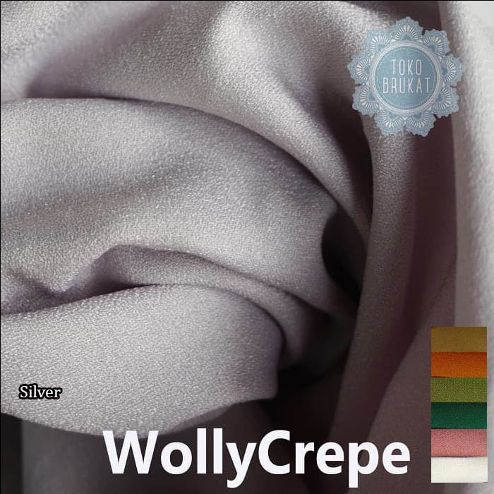 Kain Wollycrepe - Per Yards - Grosir (Minimal 1 Roll)
